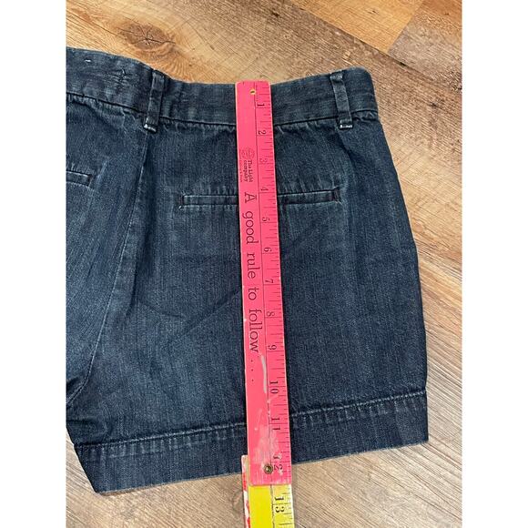 LOFT Jean shorts denim dark chambray size 24 00 - Picture 7 of 8